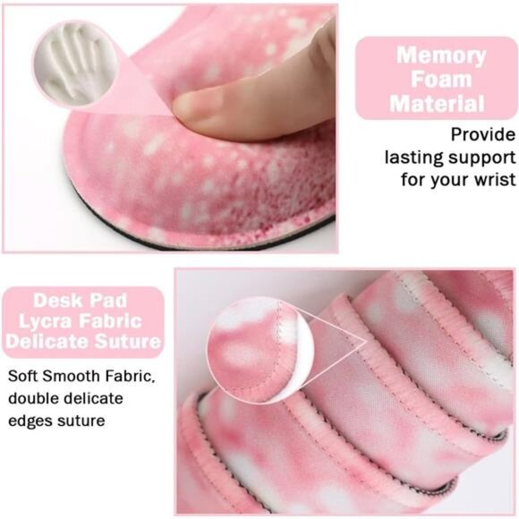 Large Mouse Pad and Keyboard Wrist Rest, Desk Pad for Keyboard and Mouse - Picture 13 of 16